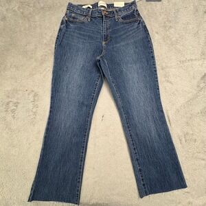 Universal Threads NWT Women's Jeans Size 6/28R Boot‎ Cut Raw Hem High Rise